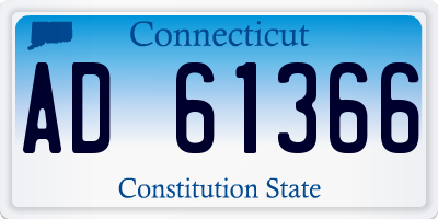 CT license plate AD61366