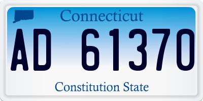 CT license plate AD61370