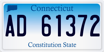 CT license plate AD61372