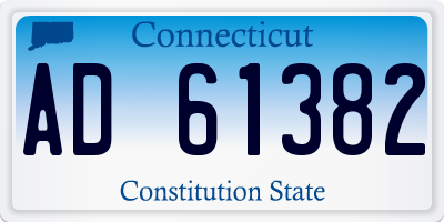 CT license plate AD61382