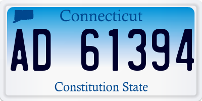 CT license plate AD61394