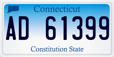 CT license plate AD61399