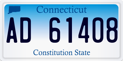 CT license plate AD61408