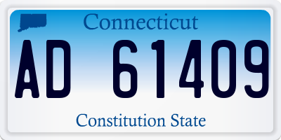 CT license plate AD61409