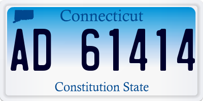 CT license plate AD61414
