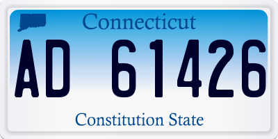 CT license plate AD61426