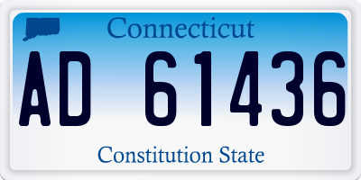 CT license plate AD61436