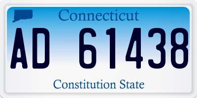CT license plate AD61438