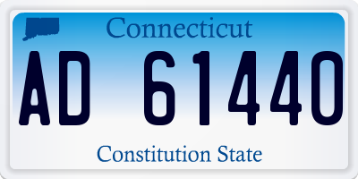 CT license plate AD61440