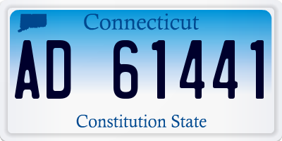 CT license plate AD61441