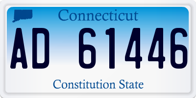 CT license plate AD61446