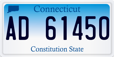 CT license plate AD61450