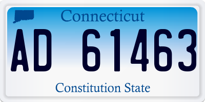 CT license plate AD61463