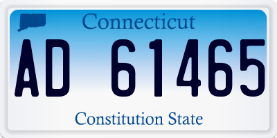 CT license plate AD61465