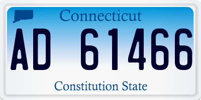 CT license plate AD61466