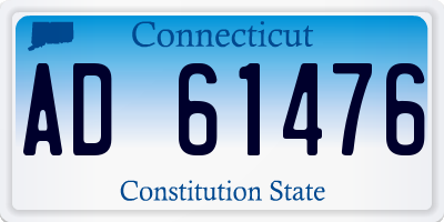 CT license plate AD61476