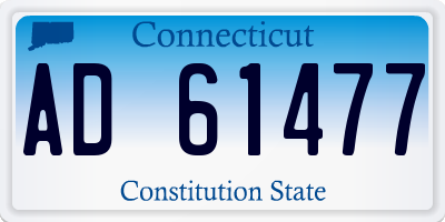 CT license plate AD61477