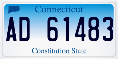 CT license plate AD61483