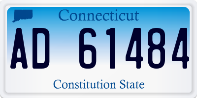 CT license plate AD61484