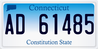CT license plate AD61485