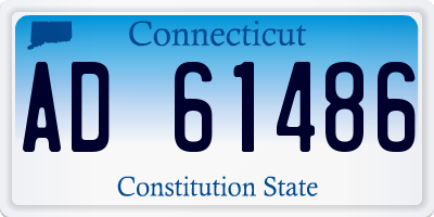 CT license plate AD61486