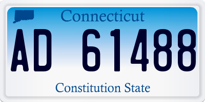 CT license plate AD61488