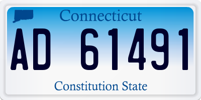 CT license plate AD61491