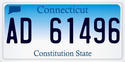CT license plate AD61496