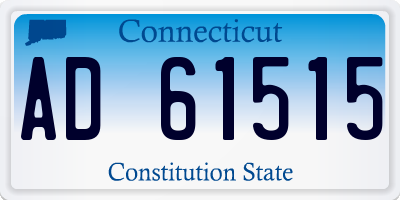 CT license plate AD61515