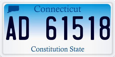 CT license plate AD61518