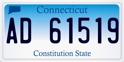 CT license plate AD61519