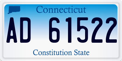 CT license plate AD61522