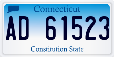 CT license plate AD61523