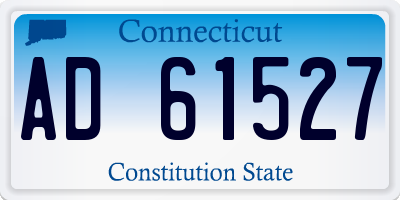 CT license plate AD61527