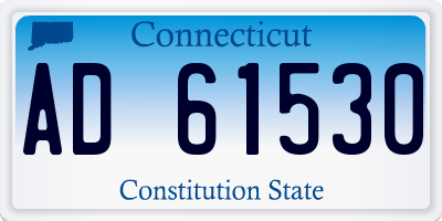 CT license plate AD61530