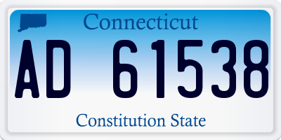 CT license plate AD61538