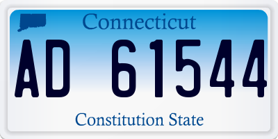 CT license plate AD61544