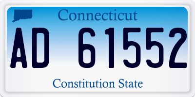 CT license plate AD61552