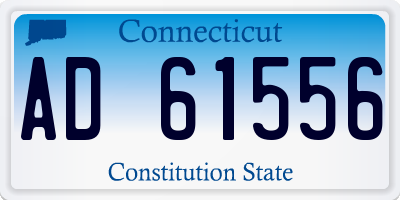 CT license plate AD61556