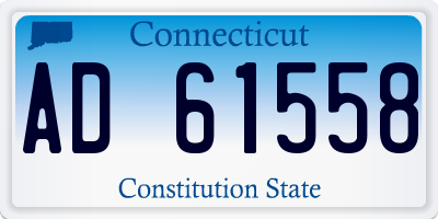 CT license plate AD61558