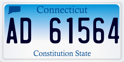 CT license plate AD61564