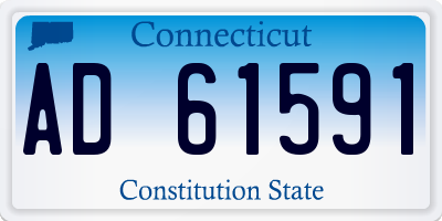 CT license plate AD61591