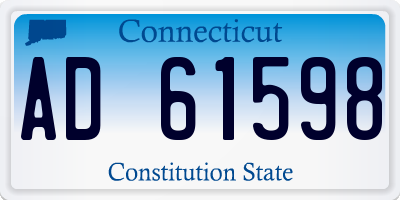 CT license plate AD61598