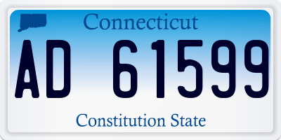 CT license plate AD61599