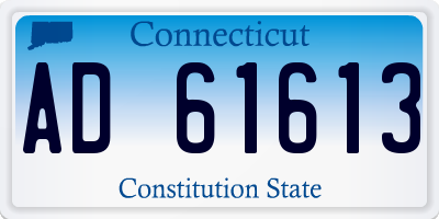CT license plate AD61613