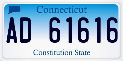 CT license plate AD61616
