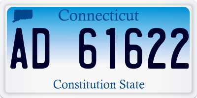 CT license plate AD61622