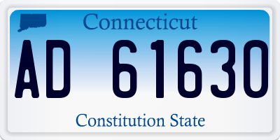 CT license plate AD61630