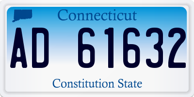 CT license plate AD61632