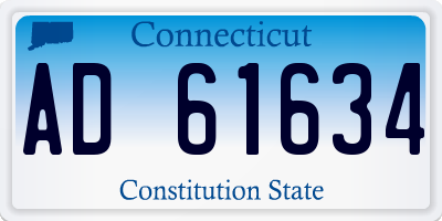 CT license plate AD61634
